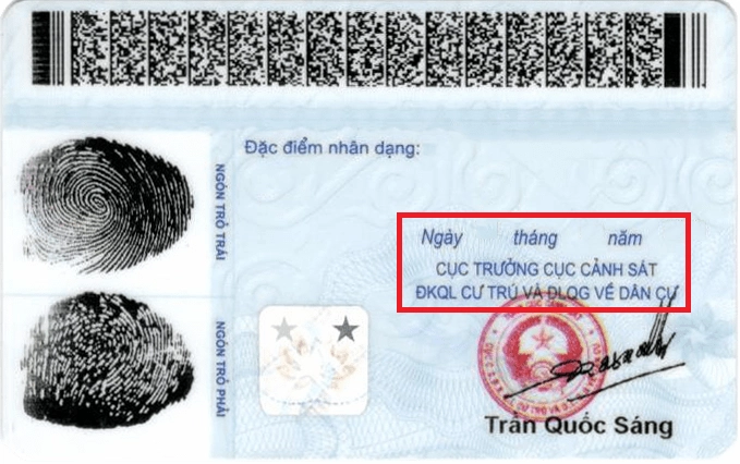 Quy trình lấy vân tay và chụp ảnh làm CCCD