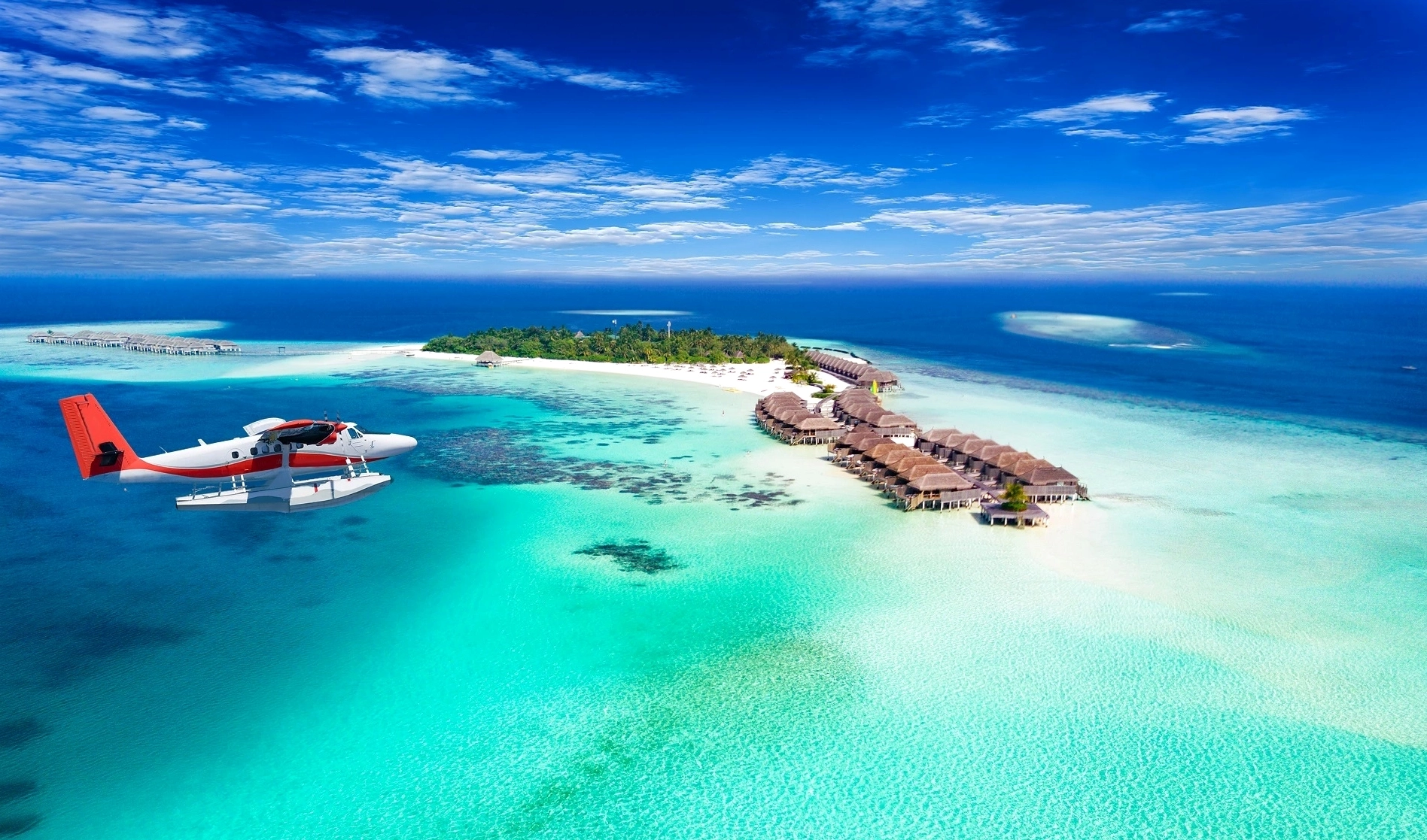 Resort sang trọng trên mặt nước ở Maldives