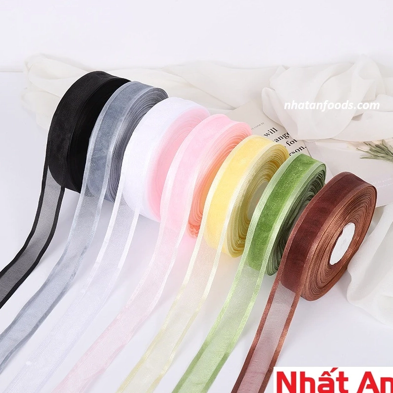 Ruy băng lụa nhiều màu sắc