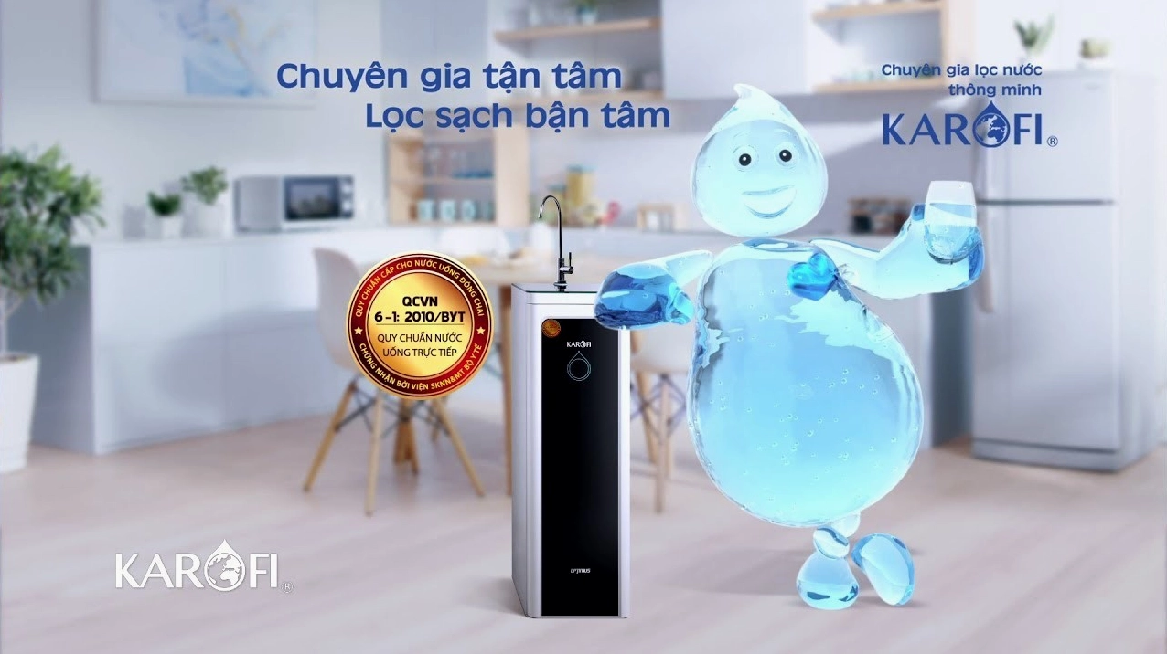 Sản phẩm máy lọc nước Karofi hiện đại