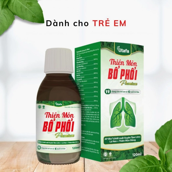 Sản phẩm Thiên Môn Bổ Phổi cho trẻ em