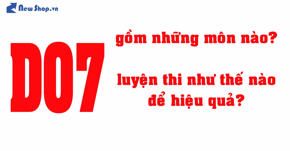 Sơ đồ các môn thi khối D07