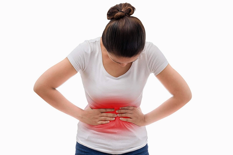 Sơ đồ giải phẫu các cơ quan trong ổ bụng liên quan đến cơn đau