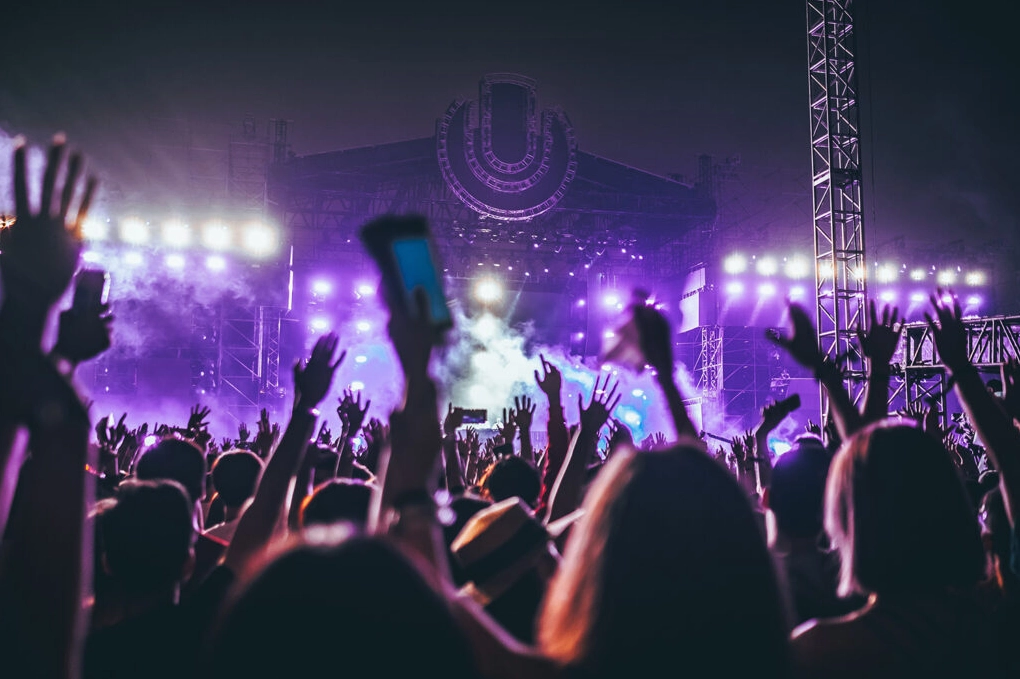 Sơ đồ mặt bằng một địa điểm tổ chức concert.