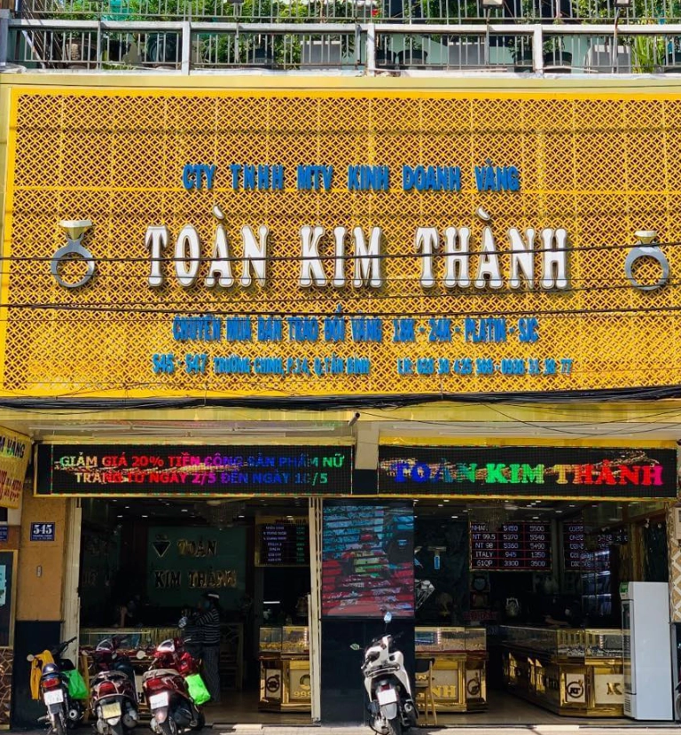 So sánh giá vàng Kim Thành với các thương hiệu khác