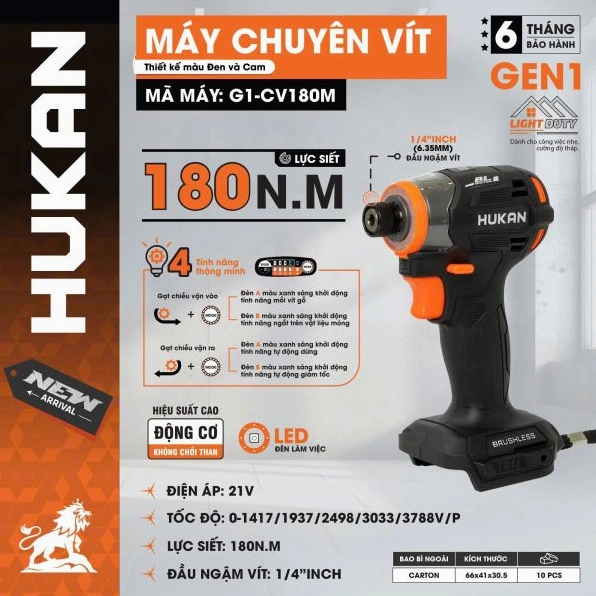 Thân máy chuyên vít Hukan G1 CV180M