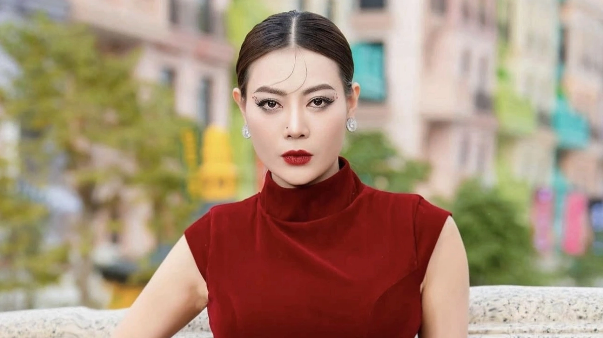 Thanh Hương trong một buổi phỏng vấn