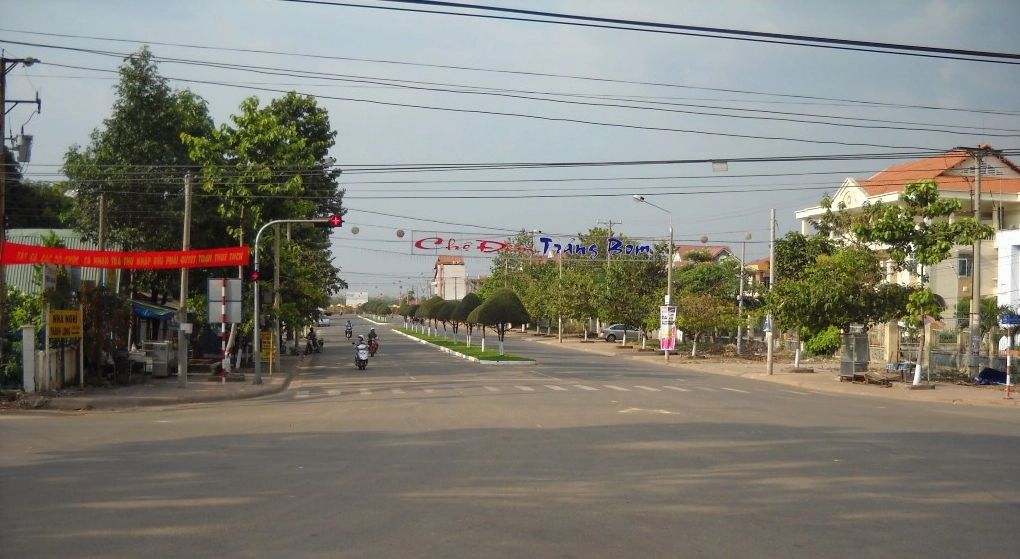 Thị trấn Trảng Bom nhìn từ trên cao