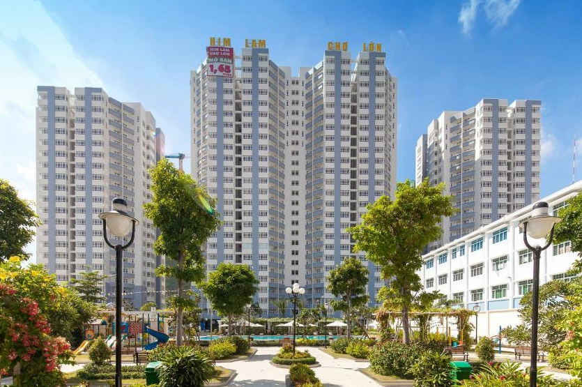 Thiết kế căn hộ hiện đại tại Him Lam Chợ Lớn