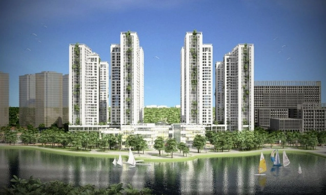 Thiết kế hiện đại của các tòa nhà tại An Bình City