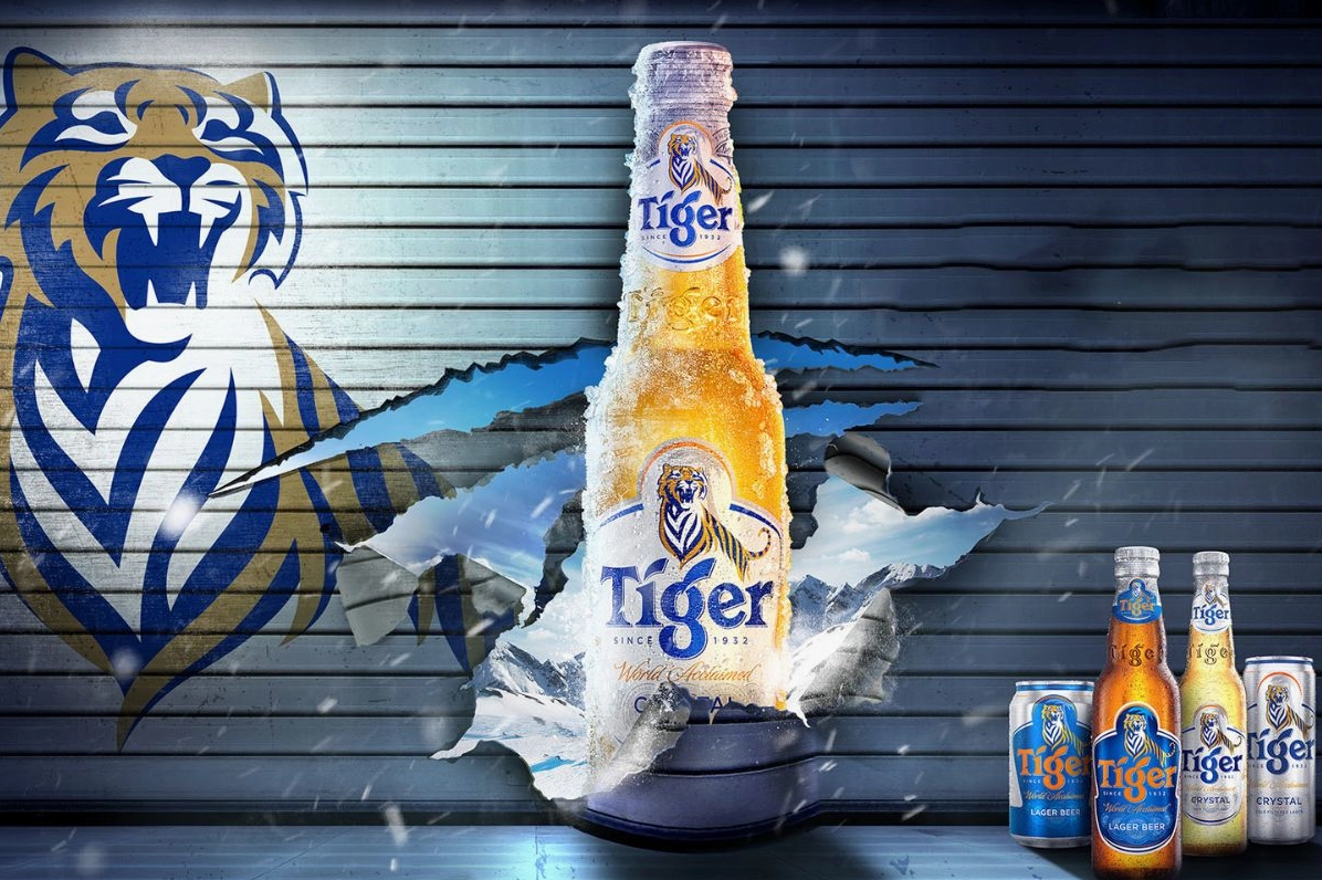 Thưởng thức bia Tiger
