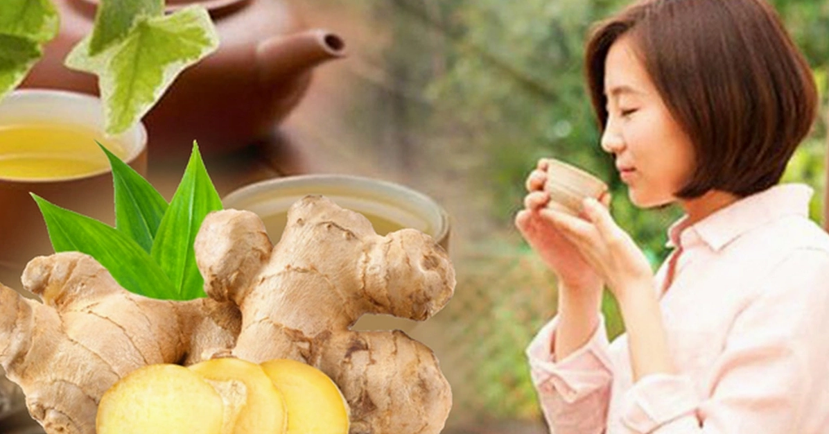 Thưởng thức trà gừng