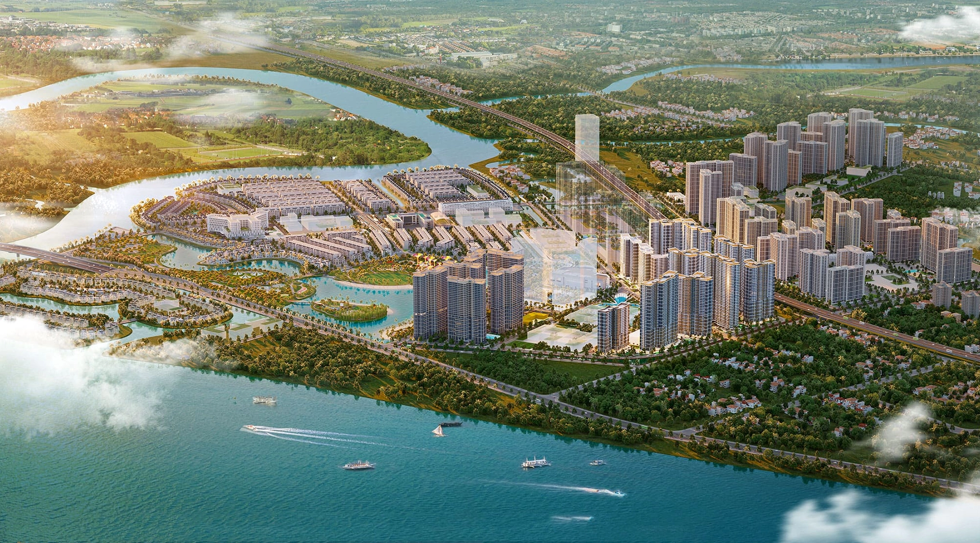 Toàn cảnh khu đô thị Vinhomes Grand Park Quận 9 nhìn từ trên cao