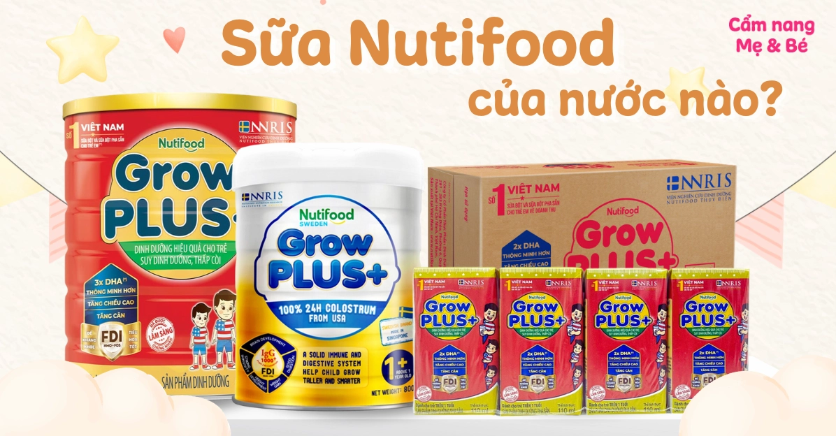 Tổng hợp sản phẩm Nutifood