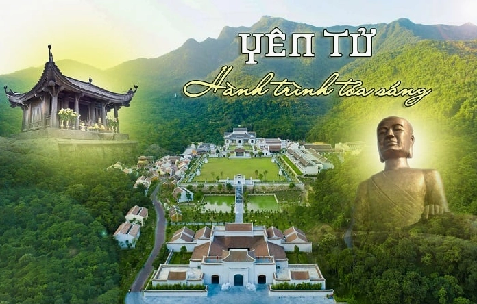 Tổng quan quần thể Chùa Yên Tử nhìn từ xa