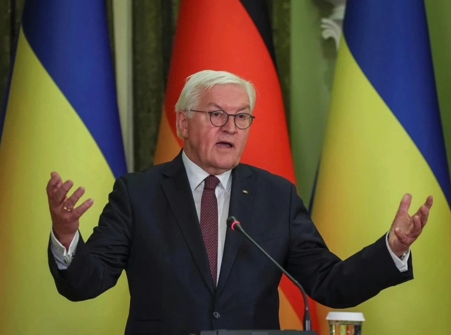 Tổng thống Đức Frank-Walter Steinmeier trong cuộc gặp song phương