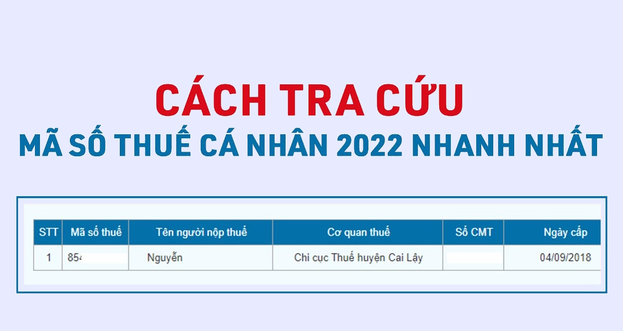 Tra cứu mã số thuế cá nhân