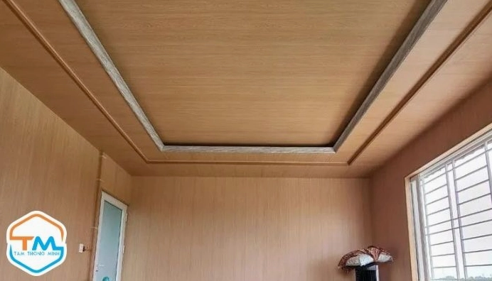 Trần la phông nhựa với họa tiết tinh tế