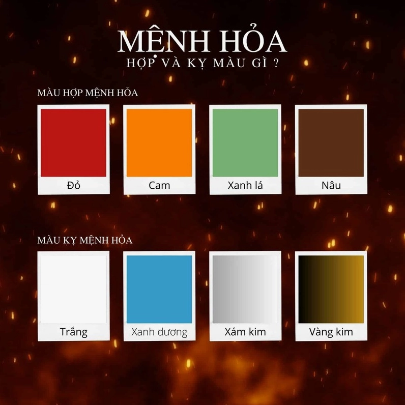 Trang phục hợp mệnh Hỏa