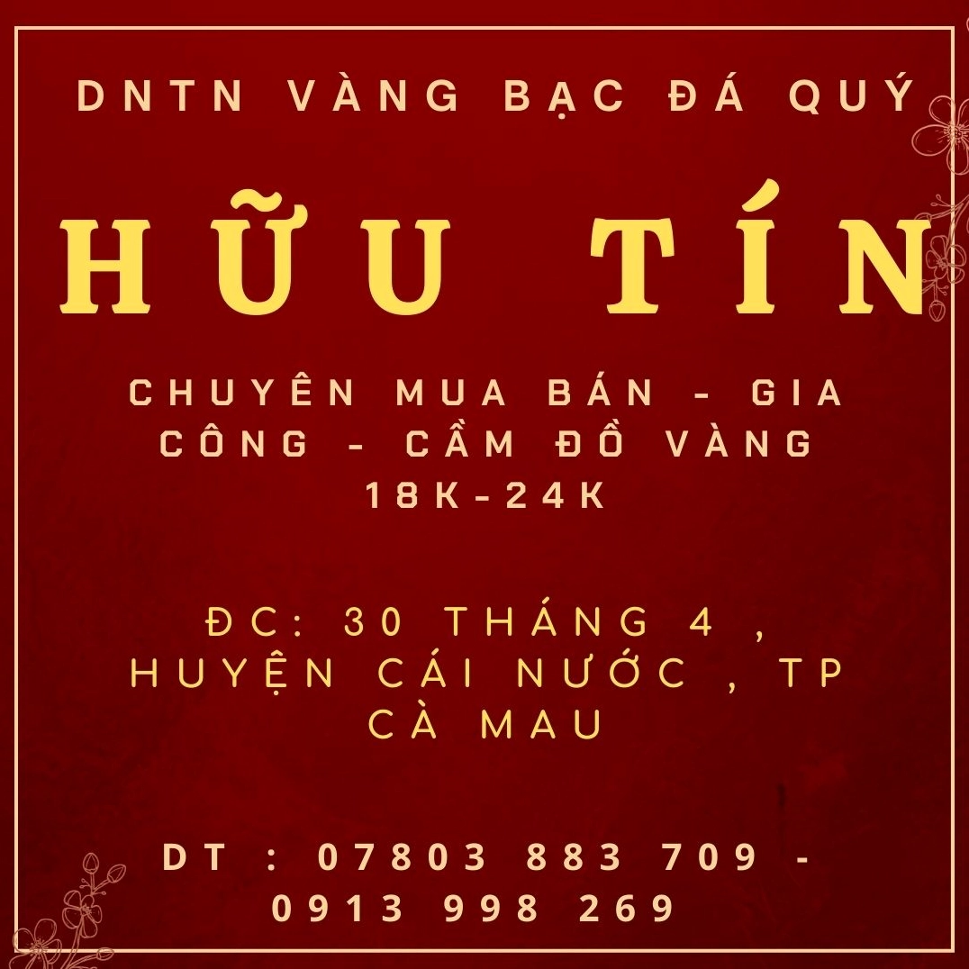 Trang sức vàng cưới tại Cà Mau