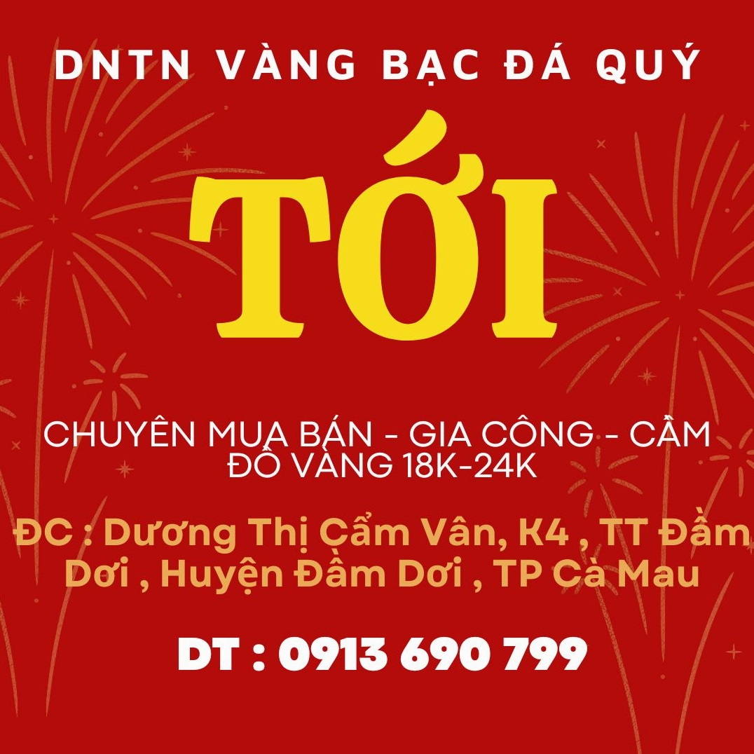 Trang sức vàng tại Cà Mau