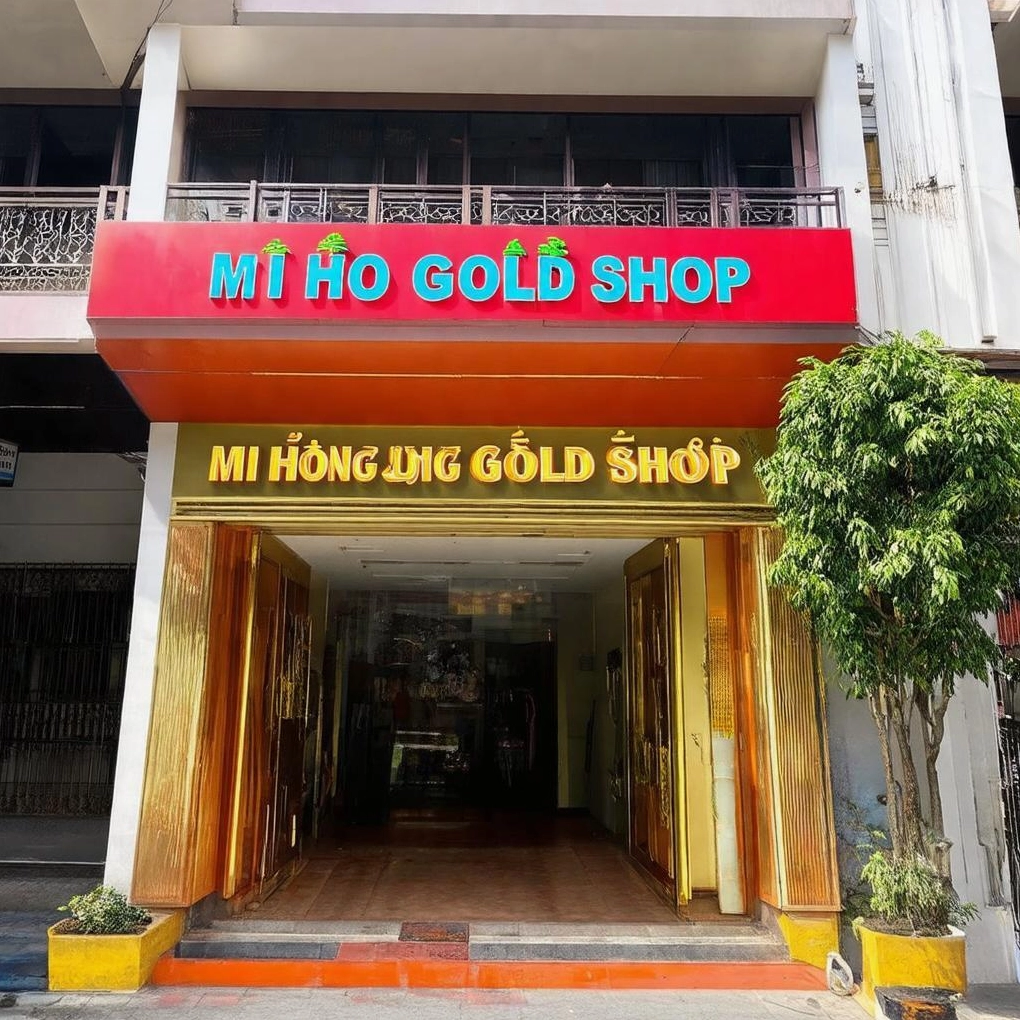 Trang sức vàng tây thiết kế tinh xảo tại Mi Hồng