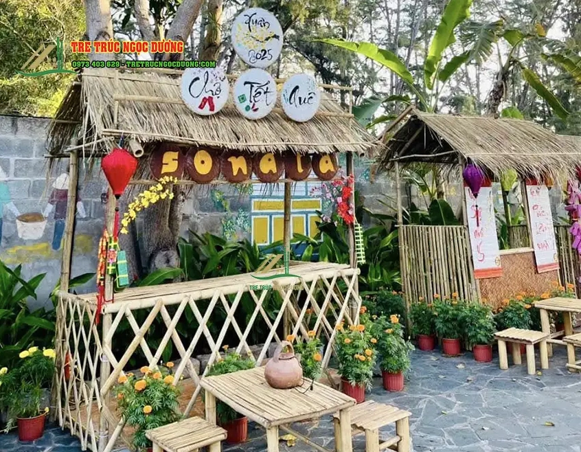 Trang trí gian hàng hội chợ nhỏ thu hút