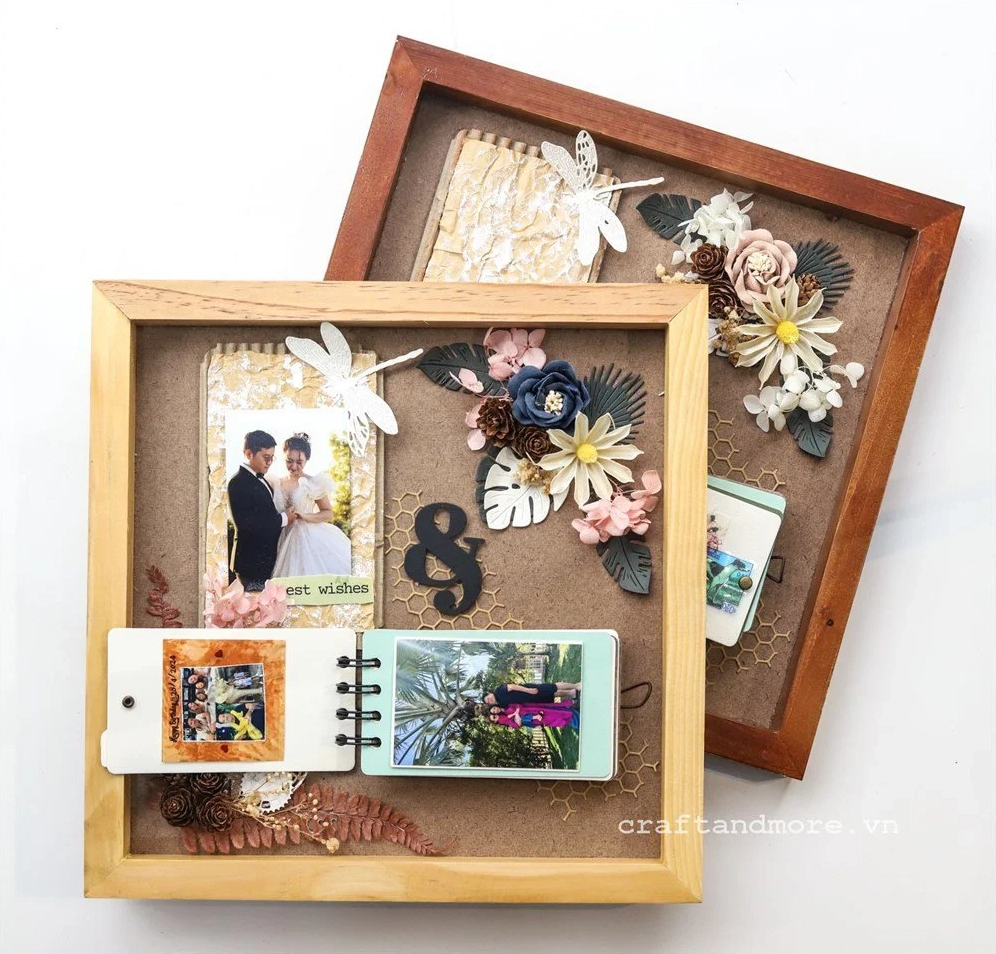 Trang trí khung ảnh bằng giấy nghệ thuật