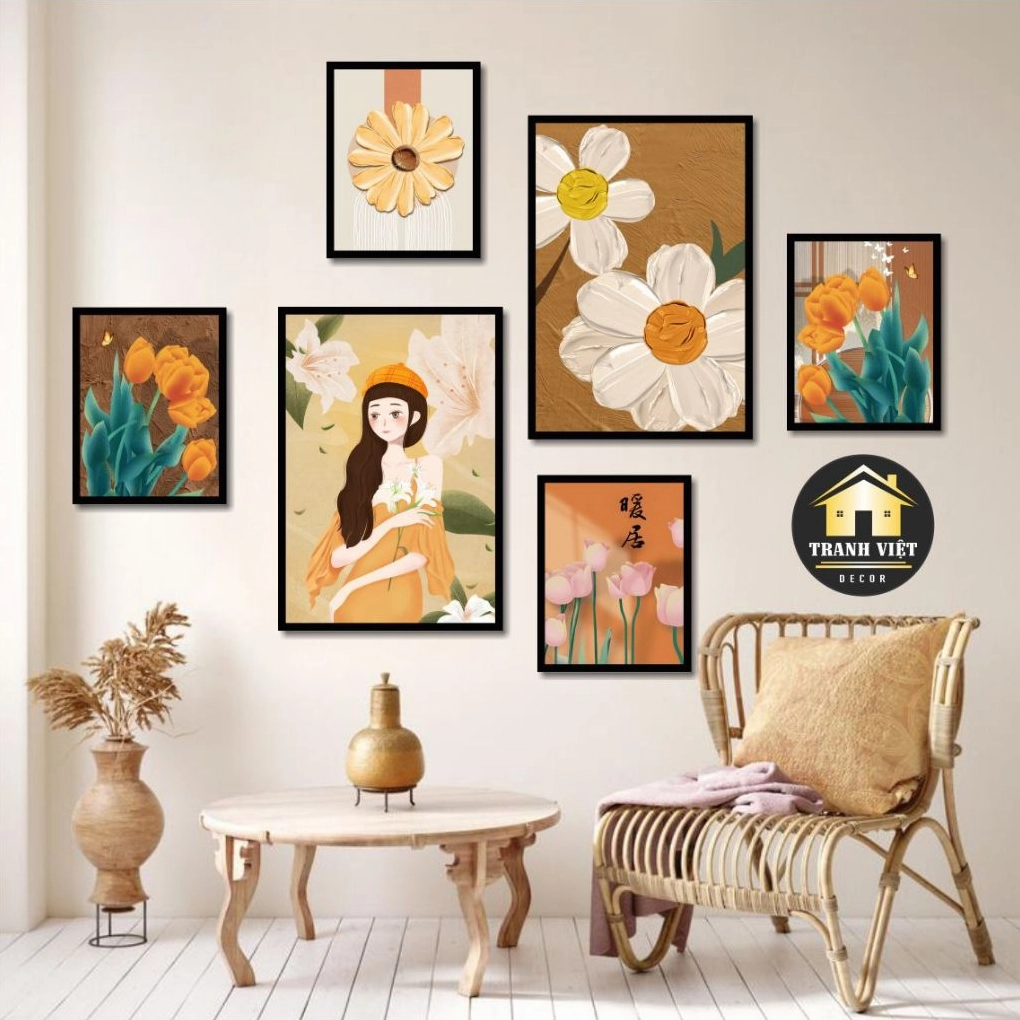 Tranh decor trừu tượng hiện đại