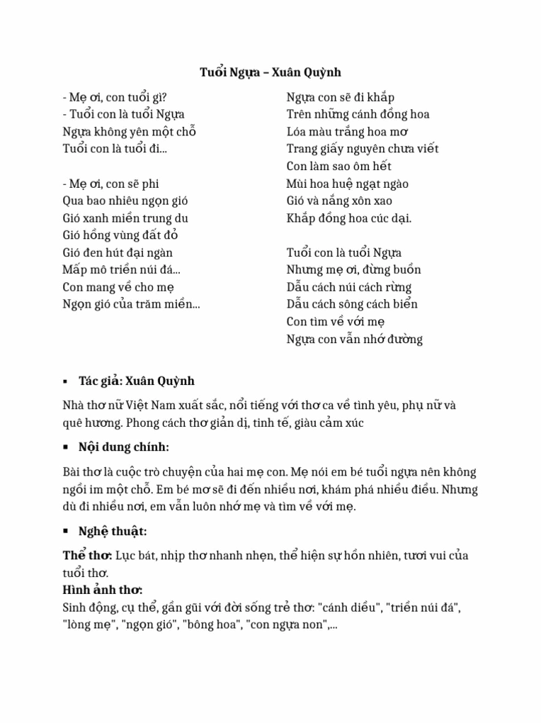 Trích dẫn ý nghĩa về tuổi ngựa