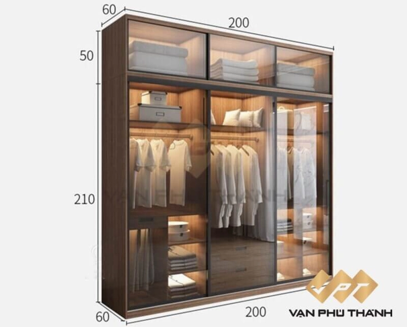 Tủ quần áo 3 cánh hiện đại