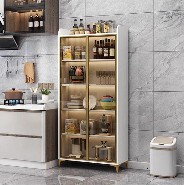 Tủ đựng chén bát hiện đại bằng kính cao cấp