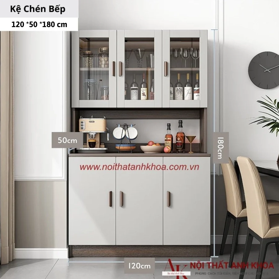 Tủ đựng chén bát thông minh bằng gỗ MDF cao cấp
