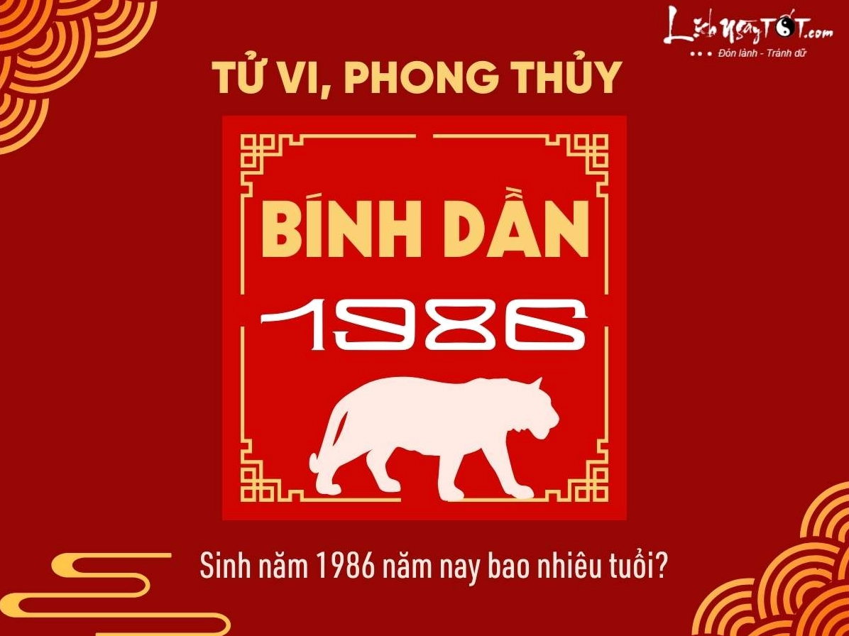 Tuổi Dần sinh năm 1986