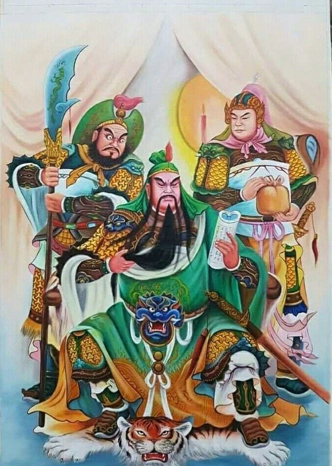 Tượng Quan Thánh Đế Quân và Châu Công