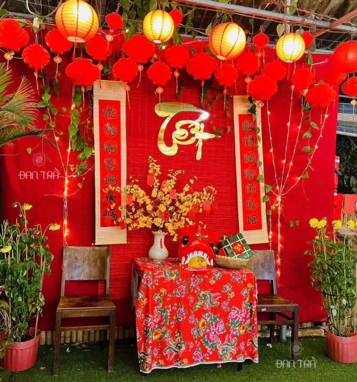 Vật liệu tre trong trang trí gian hàng
