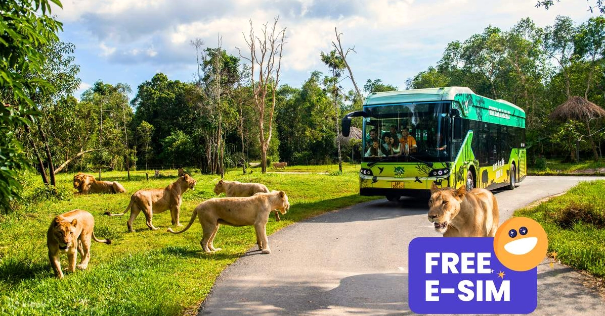 Vé vào cổng Vinpearl Safari Phú Quốc