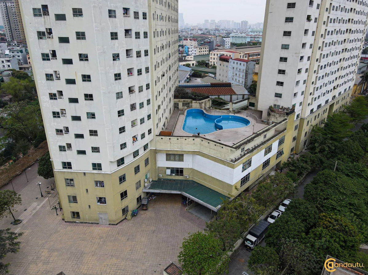 Vị trí dự án chung cư Sông Nhuệ nhìn từ trên cao
