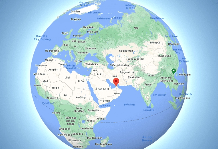 Vị trí địa lý của Dubai