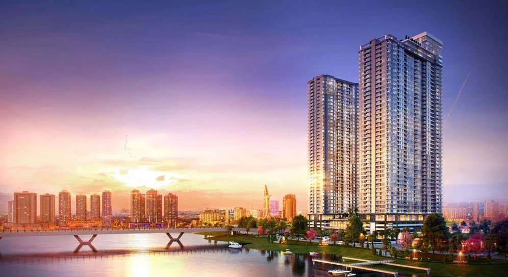 View sông Sài Gòn từ căn hộ Sunwah Pearl