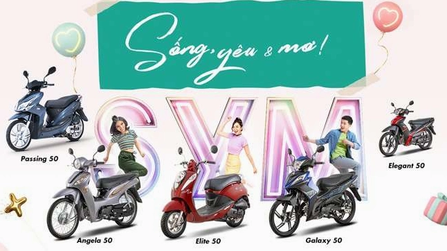 Xe máy SYM đa dạng mẫu mã