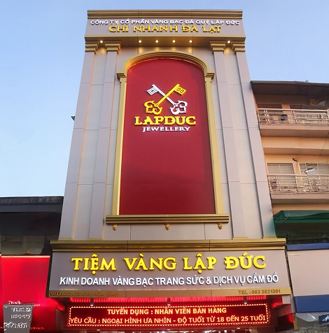 Ảnh mặt tiền Tiệm Vàng Lập Đức tại Đà Lạt