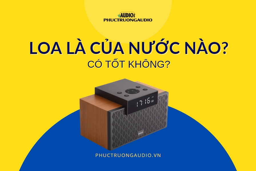 Bàn làm việc với loa Edifier