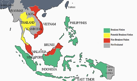 Bản đồ các nước Đông Nam Á