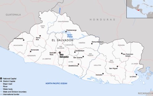 Bản đồ hành chính El Salvador