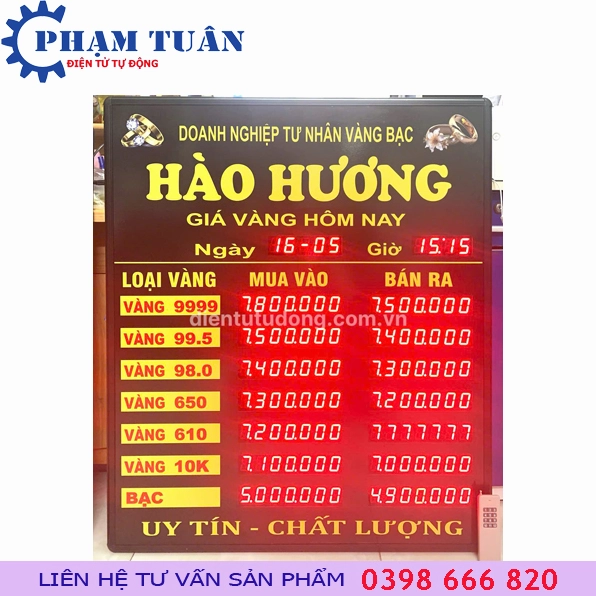 Bảng giá vàng Nghệ An