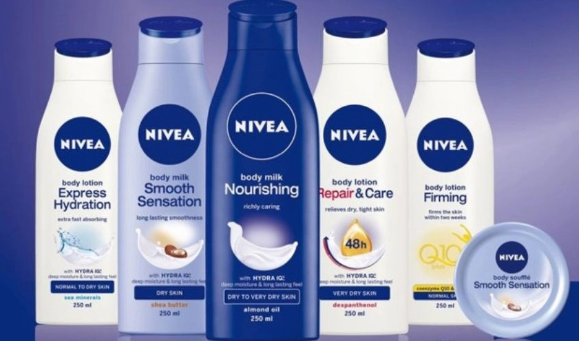 Bao bì sản phẩm Nivea