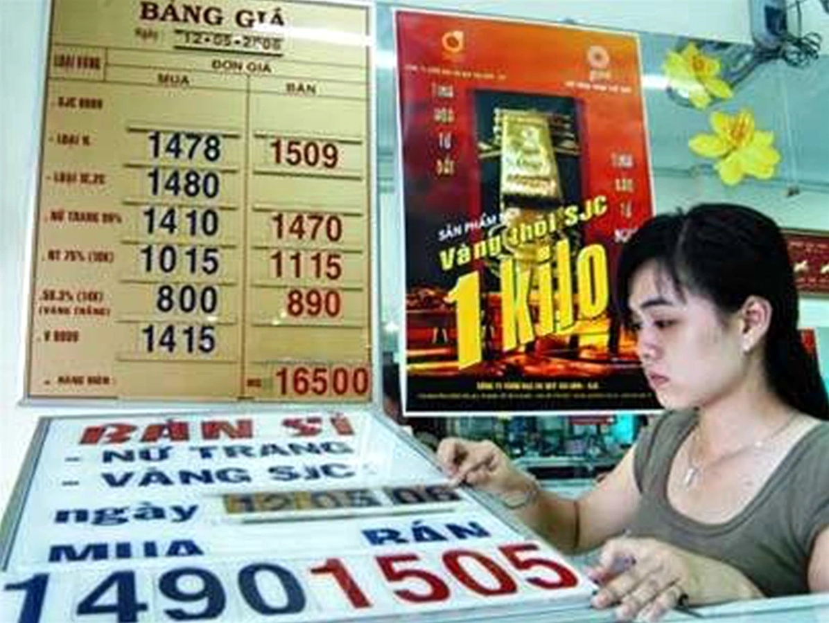 Biến động giá vàng tháng 5 năm 2006