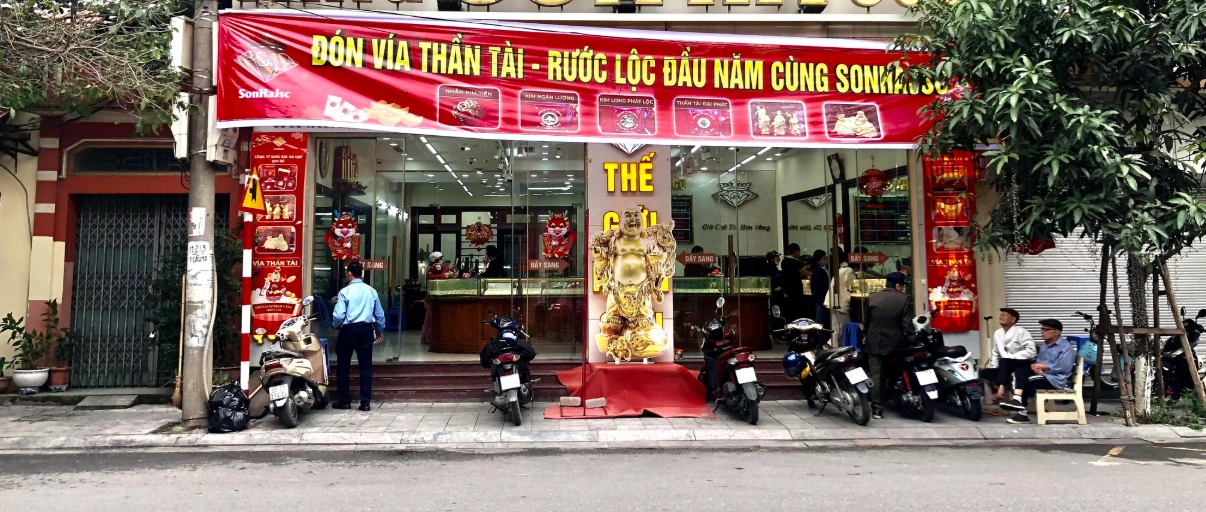 Biểu đồ biến động giá vàng