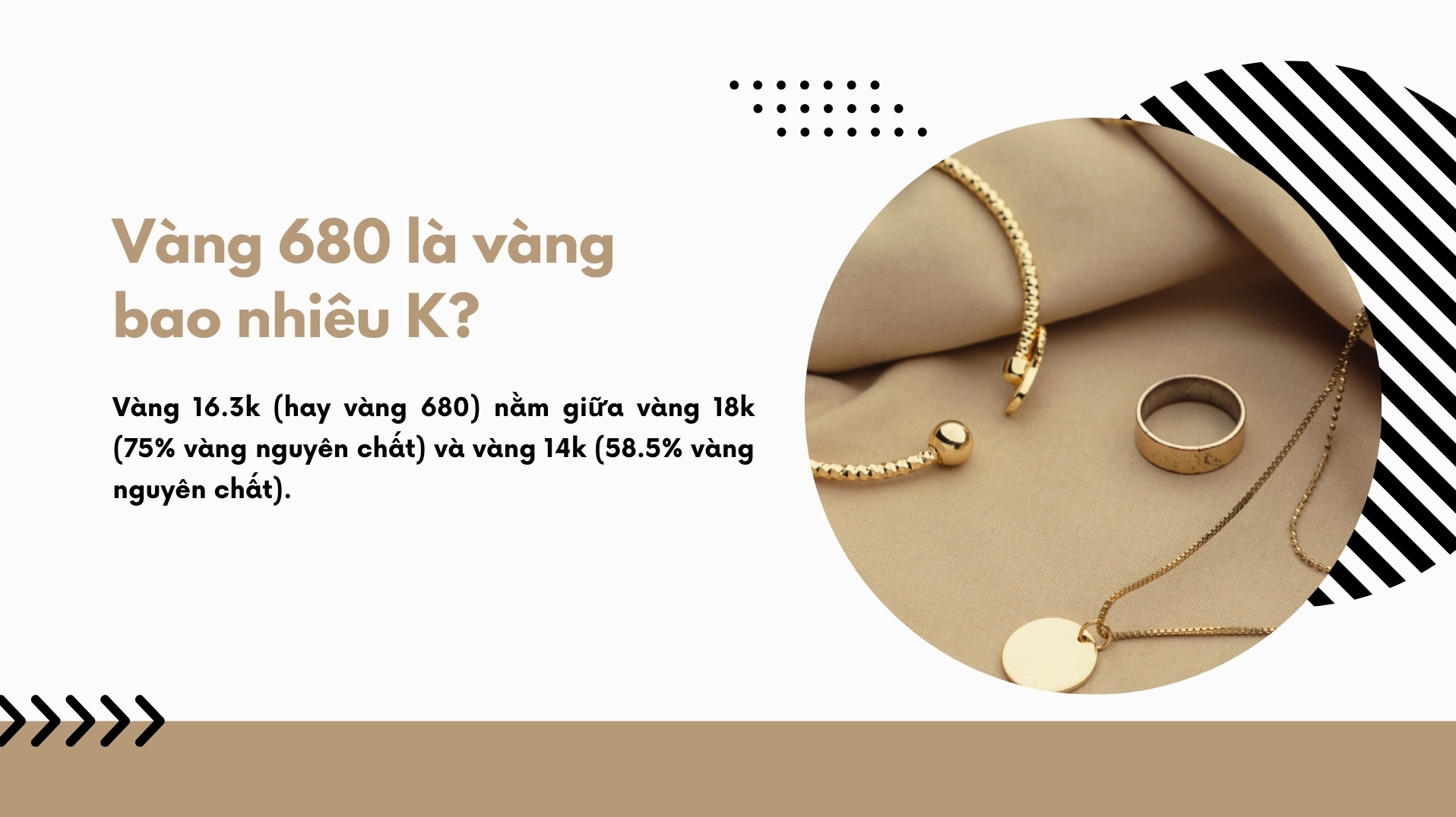 Biểu đồ minh họa hàm lượng vàng 680
